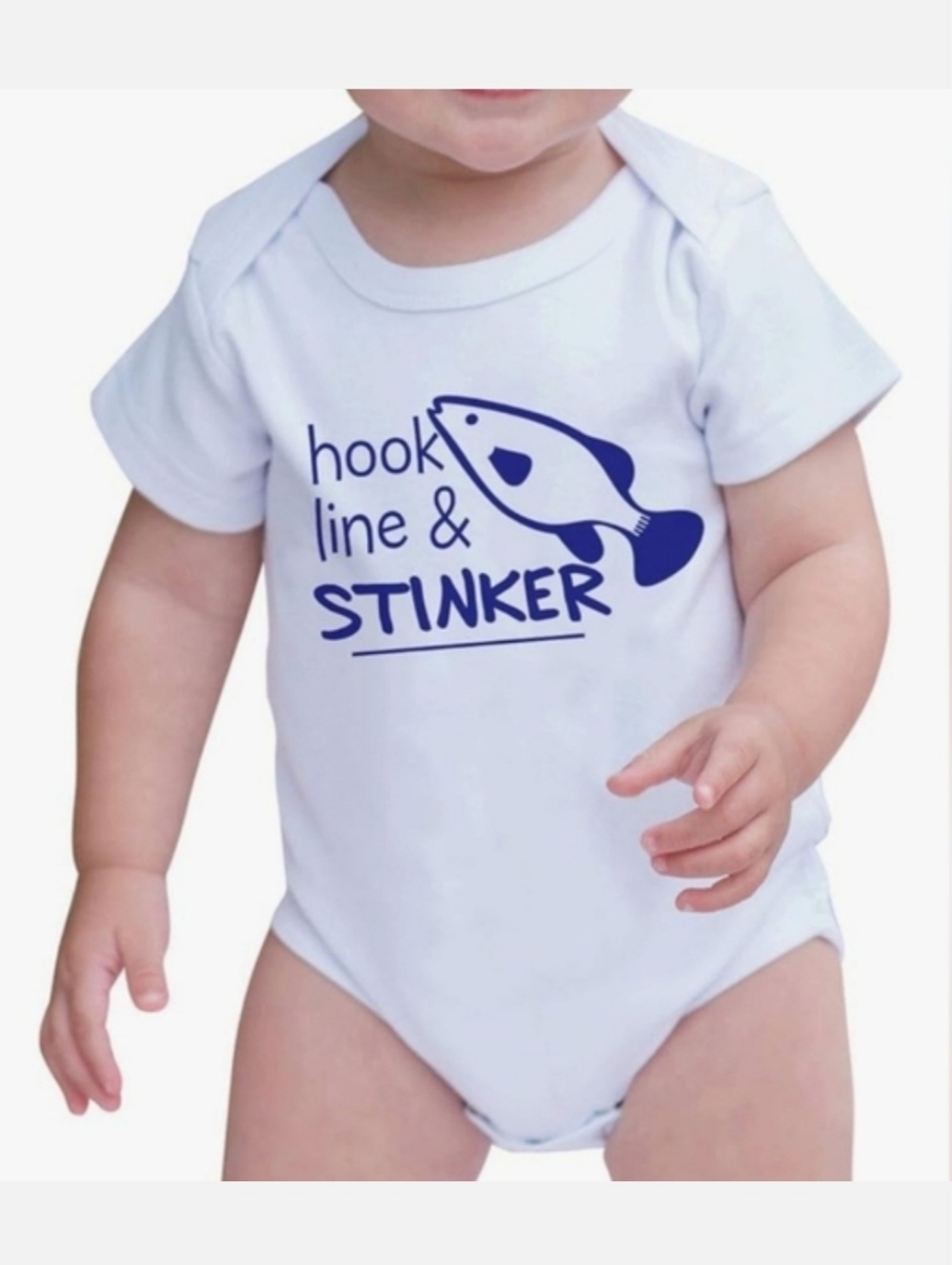 NWT Wee Wearr Hook Line & Stinker Onsie Size 6-12M